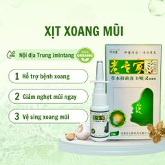 Xịt mũi viêm xoang Jimingtang hỗ trợ vệ sinh, cải thiện tình trạng ngạt mũi - Hộp 20ml Jimingtang