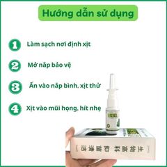 Xịt xoang mũi thảo dược Trung Quốc JIMINGTANG chuyên viêm xoang, viêm mũi dị ứng, sổ mũi, nghẹt mũi