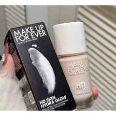 Kem Nền Make Up For Ever HD Skin Hydra Glow 30ml - Giúp Da Căng Bóng, Dưỡng Ẩm 24h, Lâu Trôi tone da sáng tự nhiên