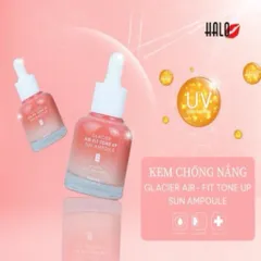 Tinh chất Chống Nắng Nâng Tone Serum Lovelycc Pink +Tinh Chất Feelxo Glacier Air-Fit Tone Up Sun SPF 50+ PA++