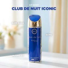 Xịt thơm toàn thân Armaf Club De Nuit Iconic Body Spray 200ml Chính hãng