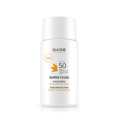 Kem chống nắng BABE Super Fluid Sunscreen Hyaluronic Acid dành cho da khô NK chính hãng