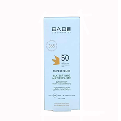 Kem chống nắng Babe Super Fluid Mattifying SPF 50+ NK chính hãng