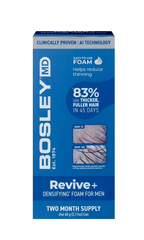 BosleyMD Mens Revive+ Densifying Foam giúp mọc tóc, dùng trong 2 tháng.
