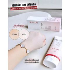 Kem Body Nâng Tone Bonnie Ultra Tone-Up Body Cream Dưỡng Trắng Chuyên Sâu & Chống Nắng 210ml