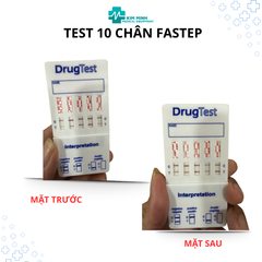 Test ma túy 10 chân Fastep- 1 test + 1 cốc