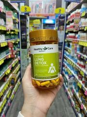 Healthy Care Lung Detox 180 Viên Úc Chính Hãng - Thanh Lọc Phổi, Hỗ Trợ Hệ Hô Hấp Khỏe Mạnh, Bảo Vệ Sức Khỏe Phổi