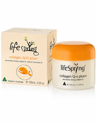 Kem dưỡng da LifeSpring Collagen Q10 Plus 100ml từ Úc. Hỗ trợ dưỡng ẩm, chăm sóc da mềm mại, tươi sáng.