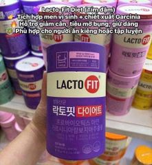 Men Vi Sinh Lacto Fit Diet Bản Tím 60 Gói - Hỗ Trợ Giảm Cân, Cải Thiện Tiêu Hóa Cho Người Ăn Kiêng và Tập Gym 758953