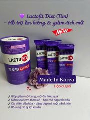 Men Vi Sinh Lacto Fit Diet Bản Tím 60 Gói - Hỗ Trợ Giảm Cân, Cải Thiện Tiêu Hóa Cho Người Ăn Kiêng và Tập Gym 758953