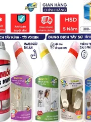 Live Trọng Đức Smart TK-TS-TC- Clear :Nước tẩy-kính nhà tắm,đồ sứ, Inox Vòi Sen,rửa dầu mỡ lâu ngày.