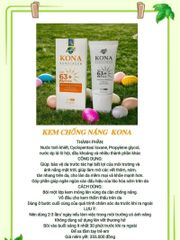 Kem chống nắng Smart KONA SPF 63+++ 50ml, không nhờn, không dính, chống nắng cao - an toàn da.
