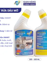 SMART CLEANER - Nước tẩy rửa dầu mỡ lâu ngày - SMART làm sạch nhanh xoong nồi, máy hút mùi 300/500ml