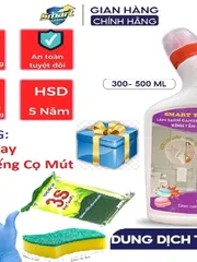 Live Trọng Đức Smart TK-TS-TC- Clear :Nước tẩy-kính nhà tắm,đồ sứ, Inox Vòi Sen,rửa dầu mỡ lâu ngày.