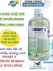Dung dịch sát khuẩn Smart A 500ml  Mẫu mới 2025-Khửkhuẩn da, tai mũi họng-An toàn,không gây kích ứng