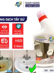 Live Trọng Đức Smart TK-TS-TC- Clear :Nước tẩy-kính nhà tắm,đồ sứ, Inox Vòi Sen,rửa dầu mỡ lâu ngày.