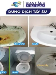 Live Trọng Đức Smart TK-TS-TC- Clear :Nước tẩy-kính nhà tắm,đồ sứ, Inox Vòi Sen,rửa dầu mỡ lâu ngày.