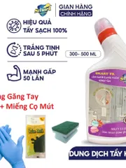 SMART TK - Nước tẩy cặn canxi SMART TK vách kính nhà tắm, nước tẩy rửa gương 300/500ml