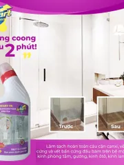 SMART TK - Nước tẩy cặn canxi SMART TK vách kính nhà tắm, nước tẩy rửa gương 300/500ml