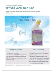 SMART TK - Nước tẩy cặn canxi SMART TK vách kính nhà tắm, nước tẩy rửa gương 300/500ml