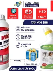 Combo SMART TK-TS-TC - Clear :Nước tẩy cặn-kính nhà tắm,đồ sứ,cặn Inox Vòi Sen,rửa dầu mỡ lâu ngày.