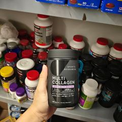 Viên uống bổ sung Collagen Sports Research Multi Collagen 180 v