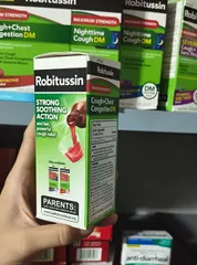   giảm ho, đau ngực Robitussin Cough+Chest Congestion DM 118ml