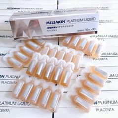 Nước Uống Nhau Thai Ngựa Melsmon Platinum Liquid Placenta [Hộp 30 ống]