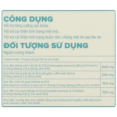 Easy Trip hỗ trợ cải thiện buồn nôn, chóng mặt do say tàu xe hộp 10 gói x 15ml