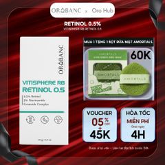 Tinh chất Retinol 0.5% Orobanc dưỡng sáng, căng bóng trẻ hoá, mềm mịn da Vitisphere R8 Retinol 0.5%