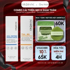 Combo Orobanc Dưỡng Sáng, Mờ Thâm - Cica Peptide Serum 30ml + Asta B3 Serum 30ml