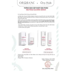 Tinh Chất Orobanc Làm Dịu Da, Giảm Đỏ, Phục Hồi - NeutraZ Calming Serum 30ml