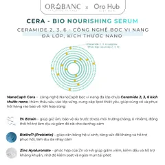 Tinh Chất Orobanc Giảm Mụn, Làm Dịu, Giảm Dầu, Phục Hồi Da Cera Bio Nourishing Serum 30ml