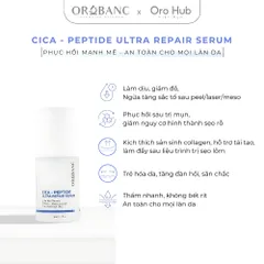 Combo Orobanc Dưỡng Sáng, Mờ Thâm - Cica Peptide Serum 30ml + Asta B3 Serum 30ml