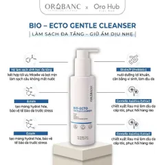 Gel Rửa Mặt Sạch Sâu Đa Tầng, Cấp Ẩm, Phục Hồi, An Toàn Cho Da Nhạy - Bio Ecto Gentle Cleanser 150ml