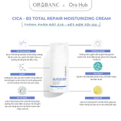 Kem Orobanc Dưỡng Ẩm, Làm Dịu Và Phục Hồi - Cica B3 Total Repair Moisturizing Cream 30g