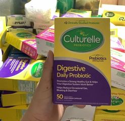 Viên uống hỗ trợ hệ tiêu hóa từ Culturelle Digestive Daily Probiotic Prebiotics 50v