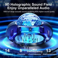 Loa Bluetooth Led RGB Maya Series - JOYROOM JR-MS02 Công Suất 20W, 6 Hiệu Ứng RGB, TWS 2 Loa