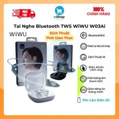 Tai Nghe Bluetooth WiWU W03Ai Thiết Kế Đeo Vành Tai, Dịch Thuật AI Thời Gian Thực Bluetooth 6.0, ENC