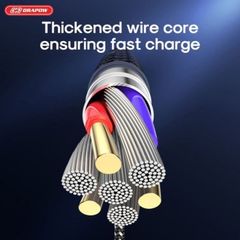 Cáp Sạc Nhanh Dây Dù Chính Hãng Drapow 2.4A Dùng Cho IP 1.8m -  CZ08 Siêu Bền Chống Đứt 759568
