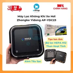 Máy Lọc Không Khí Xe Hơi, Kiêm Tạo Ion Âm Zhongke Yidong AP-YDC23 , Kèm Tẩu Sạc Oto