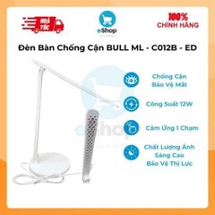 Đèn Bàn Led Đọc Sách Bảo Vệ Mắt BULL 12W Ánh Sáng Tự Nhiên AA Tiêu Chuẩn Cao Tản Nhiệt Tổ Ong