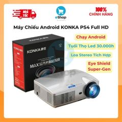 Máy Chiếu Thông Minh KONKA PS4 Full HD 1080p Chạy Android, Loa Stereo Tích Hợp, Công nghệ Eye Shield