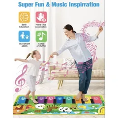 Đồ Chơi Thảm Đàn Piano Cỡ Lớn Musical Mat 110cm x 36cm, 100cm x 40cm (Hàng À Má Zôn)