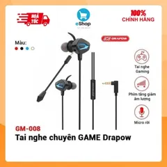 Tai Nghe Gaming Drapow GM-008 Có Mic Riêng, Chống Ồn, Nhỏ Gọn, Thiết Kế Cho Game Thủ