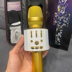 Micro Karaoke Kèm Loa Di Động BONAOK - Hiệu Ứng Đèn Led RGB, Chế Độ Echo, Song Ca, Ghi Âm