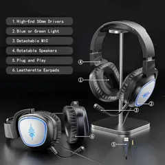Tai Nghe Chụp Đầu Gaming GAMELITE - G1P Dây 3.5mm + USB Điều Khiển Tiện Lợi