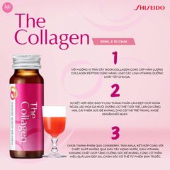 Nước Uống Collagen Shiseido - Tăng Cường Độ Đàn Hồi, Làm Trắng Da, Hộp 10 Chai Pure White 50ml Nhật Bản 759623