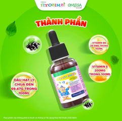 Fitobimbi Omega junior  Omega thực vật cho bé Hỗ trợ phát triển não bộ, tốt cho mắt cho bé