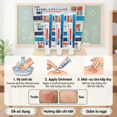 Kem bôi da liễu nhật bản Tái Tạo Da Hư Tổn Do Hắc Lào, Tổ Đỉa, Ghẻ Nước, Bỏng Nhiệt, Côn Trùng Cắn nấm glycerin Serum Mụn Diếp